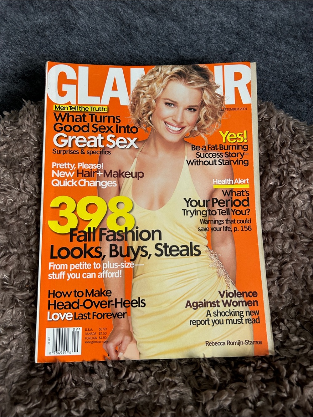 Glamour September 2001 Rebeca Romjin-Stamos